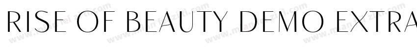 Rise of Beauty Demo Extra Bold字体转换